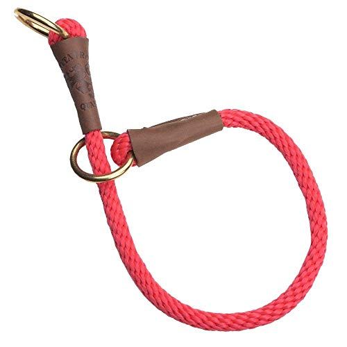Mendota Pet Command Slip Collar - ปลอกคอฝึกสุนัข - Made in The USA - สีแดง - 20 นิ้ว