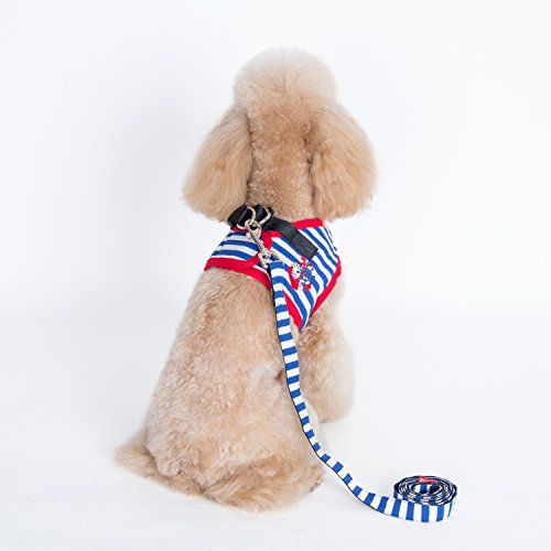 Alfie Pet - Vince Sailor Harness and Leash Set - Color: Blue, Size: XS