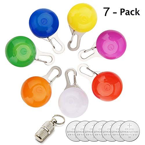 Paquet de 5 pinces pour collier de chien LED étanches