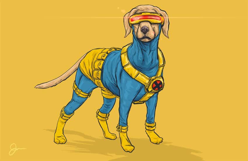 Vos chiens préférés – sous forme de super-héros !