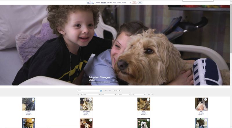 Сайт за осиновяване на Petsmart