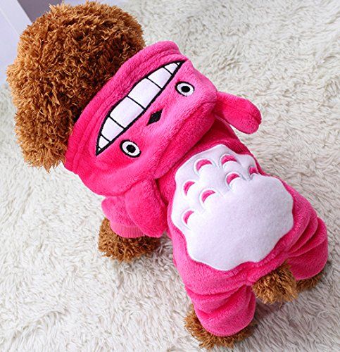 Xiaoyu šuniukas naminių gyvūnėlių drabužiai Hoodie šiltas megztinis marškinėliai šuniukas rudens žiemos paltas šuniškas mados kombinezonas drabužiai, rožinė, L
