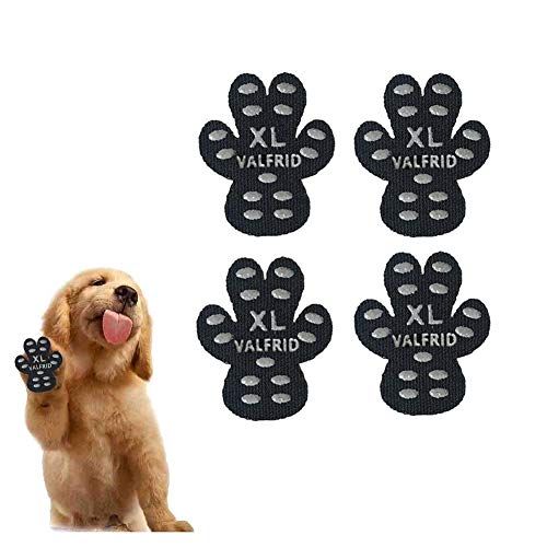 VALFRID Hundepfotenschutz Anti-Rutsch-Griffe, um das Ausrutschen von Hunden auf Hartholzböden zu verhindern, selbstklebende Einweg-Hundeschuhe Stiefeletten Socken Ersatz XL 24 Stück