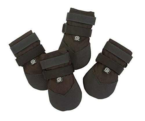 Ultra Paws Light Duty, Heavy Duty, Hot Weather Dog Boots (8 - iso, musta - kevyt)