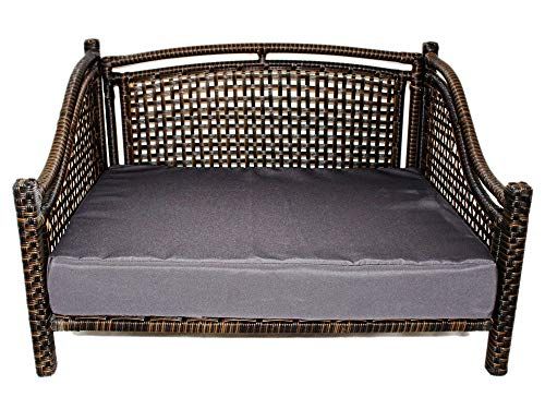 Ratanová ratanová posteľ Maharaja, vnútorná/vonkajšia