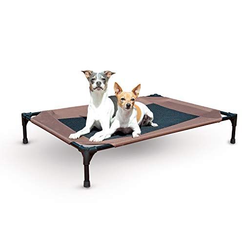 K&H Pet Products Eredeti kiságy kismedence kutya ágy csokoládé/fekete háló nagy 30 x 42 X 7 hüvelyk