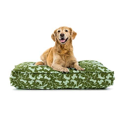 eLuxurySupply Pet Bed - Deluxe Cluster Fiber -täyttöiset lemmikkisängyt koirille ja kissoille | Irrotettava 100% puuvillakansi | Täysin pestävä | Pienet, keskikokoiset ja suuret lemmikkisängyt