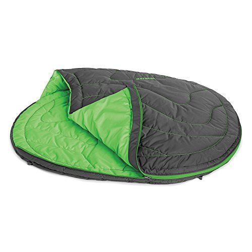 RUFFWEAR - Highlands Dog sovepose, vandtæt bærbar hundeseng til udendørs brug, Meadow Green