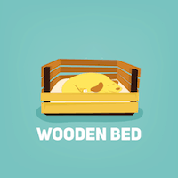 petit lit en bois