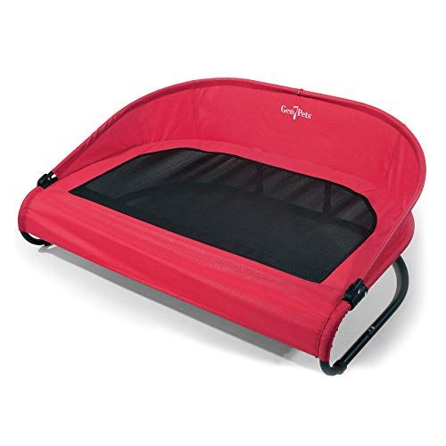 Gen7Pets Cool Air Cot Pet Bed for Dogs and Cats 60lbs - Curved Raised Back, Air Flow for Comfort and Portable for Travel