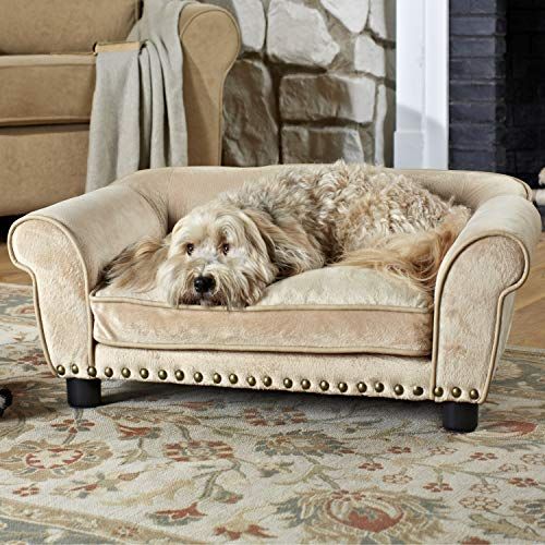 Enchanted Home Pet Dreamcatcher Dog Sofa, 32,5 x 21 x 12 tommer, karamel