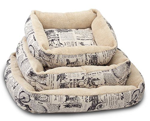 Paws & Pals Haustierbett für Katzen- und Hundebox – Deluxe Premium Bettwäsche mit gemütlichem Innenkissen – langlebiges Modell – 1800