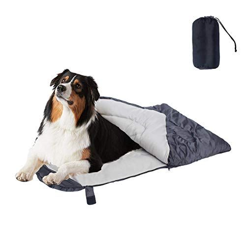 Cheerhunting Dog Sleeping Bag Étanche Voyage Grand Portable Chien Lit avec Sac de Rangement pour Intérieur Extérieur Chaud Camping Randonnée Sac À Dos Gear