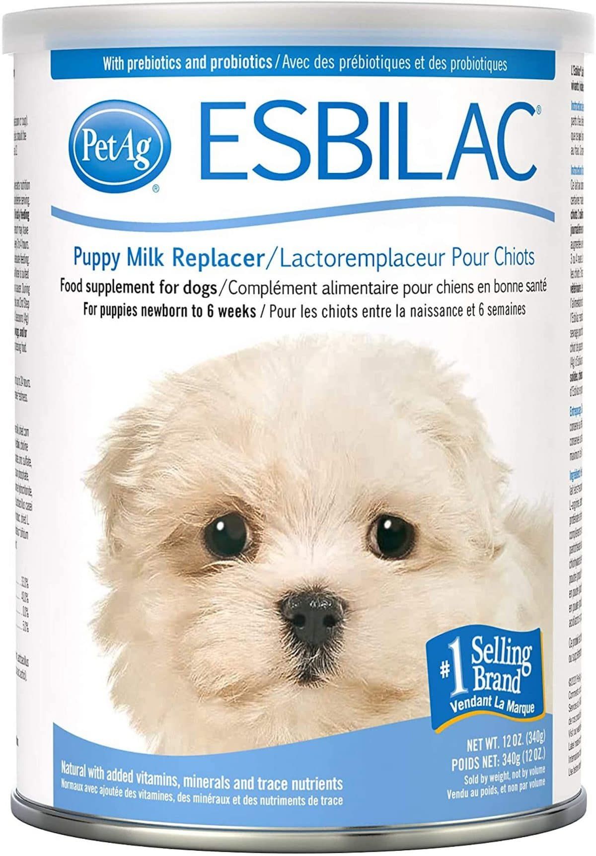 Poudre de remplacement de lait Esbilac Puppy