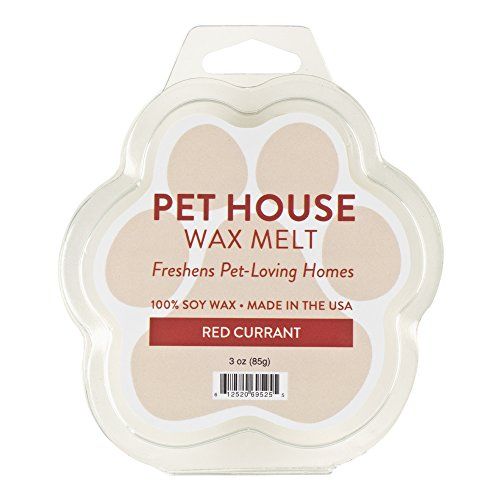 One Fur All 100% Natural Soy Wax Melts in 20+ Fragrances, Pack of 2 by Pet House - Pitkäkestoinen lemmikkieläinten haju, joka poistaa vahan sulat, myrkyttömät lemmikkivahan sulat, valmistettu Yhdysvalloissa (punaherukka)