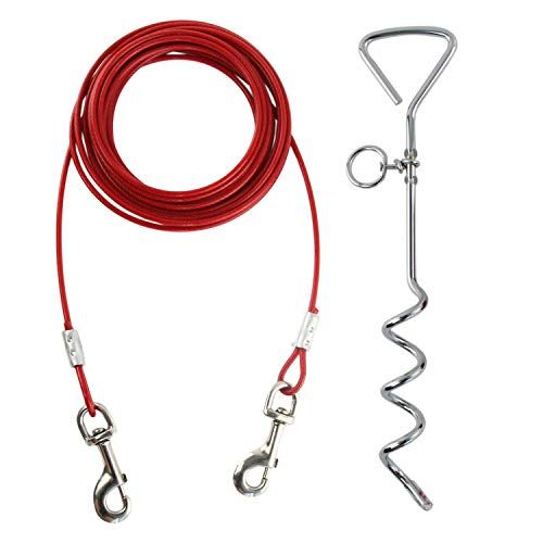 20ft Dog Tie Out Cable for Dogs, 16
