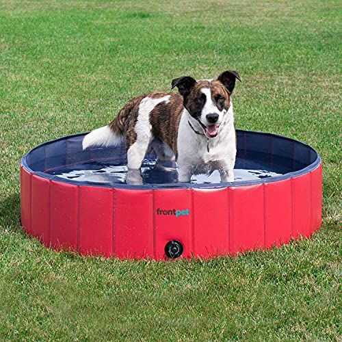 FrontPet Faltbarer Hundepool - Zusammenklappbarer Haustierpool, Badewanne und Kinderbecken, perfekt für kleine, mittlere und große Hunde (klein - extra groß)