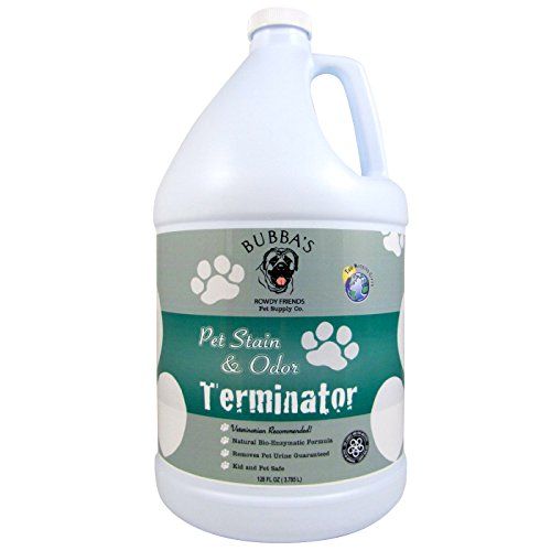 BUBBAS Superstarker kommerzieller Enzymreiniger - Geruchsbeseitiger für Haustiere | Enzymatischer Fleckentferner | Entfernen Sie den Geruch von Hundekatzenurin von Teppichen, Teppichen oder Hartholzböden und anderen Oberflächen (Gallone)