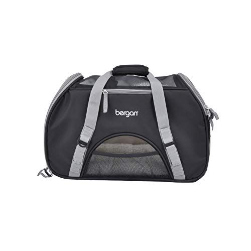 Bergan Comfort Carrier - must ja hall - suur, must/hall