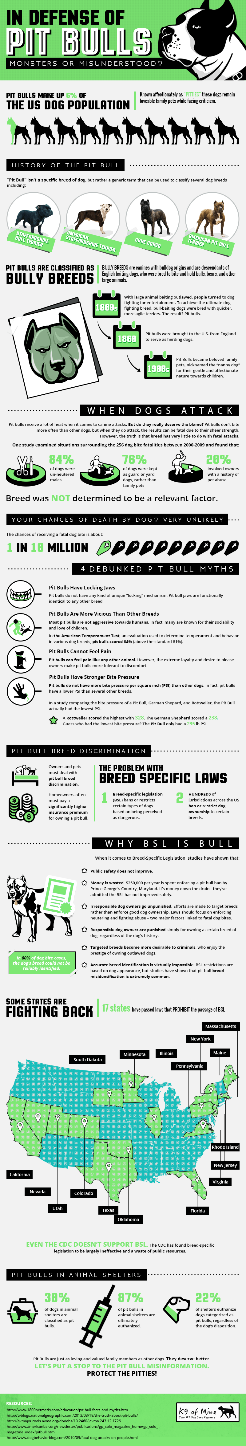 Pit Bull Infographic: Sandheden om Pit Bulls