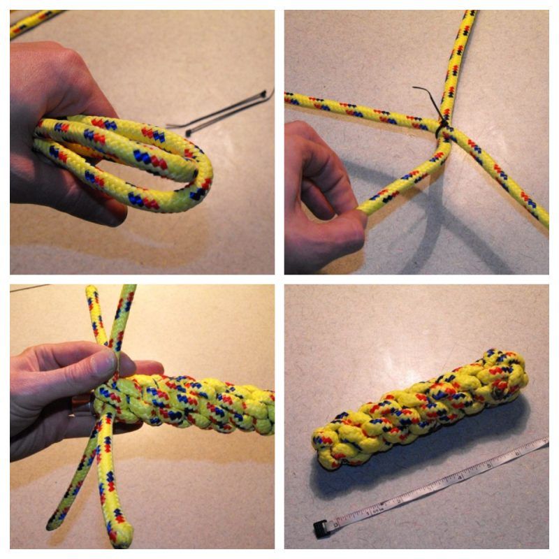 DIY lanová hračka pre psov