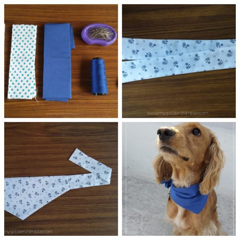 DIY -koiran bandanna -kuviot