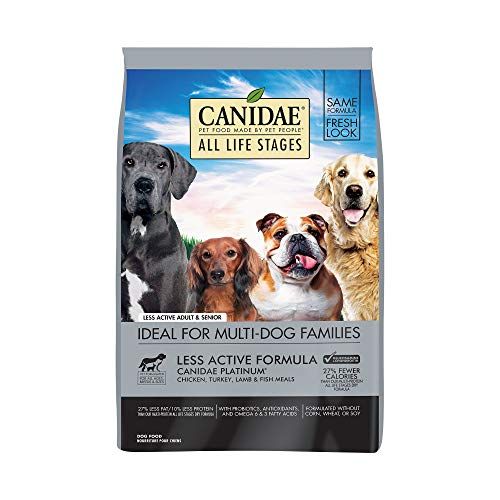 Canidae All Life Stages По -малко активна суха храна за кучета, пилешко, пуешко, агнешко и рибно хранене, 30lbs