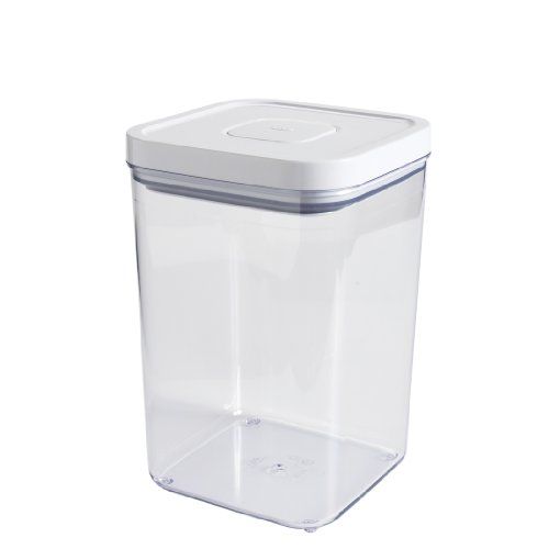 OXO 7100100 Херметичен POP контейнер за съхранение на храна за домашни любимци, бял, 4,3 литра