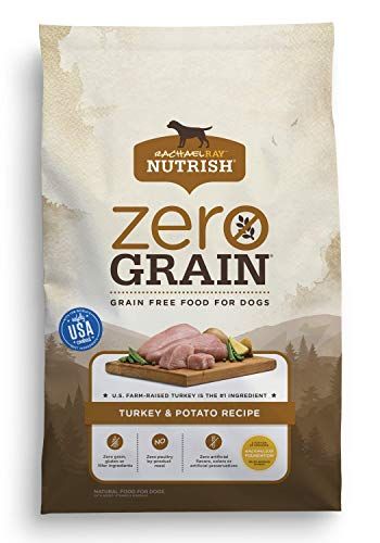 Rachael Ray Nutrish Zero Grain Makanan Anjing Kering Alami, Resep Kalkun & Kentang, 6 Pound, Bebas Biji-bijian