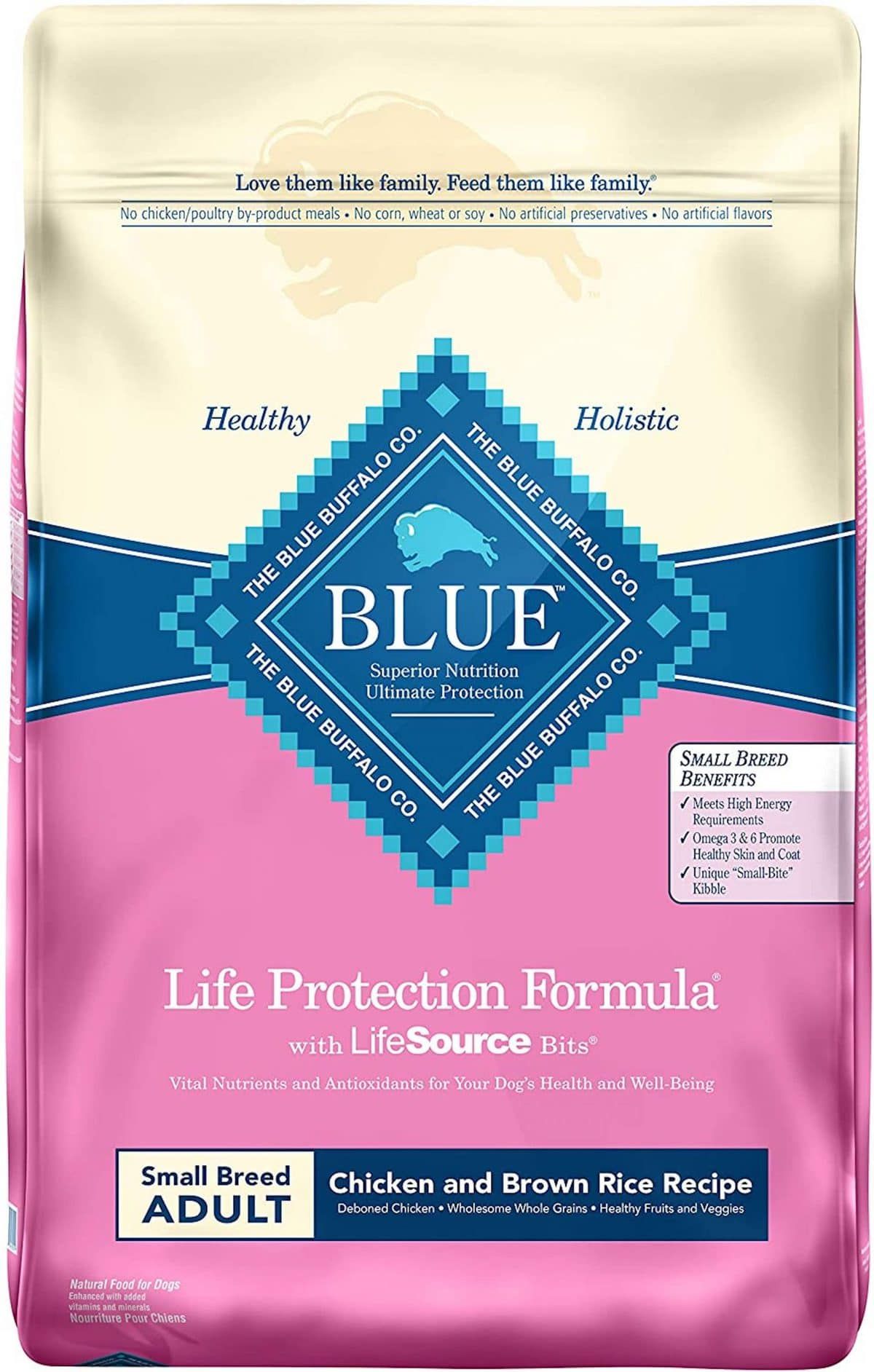 Fórmula de protección de vida de raza pequeña de búfalo azul