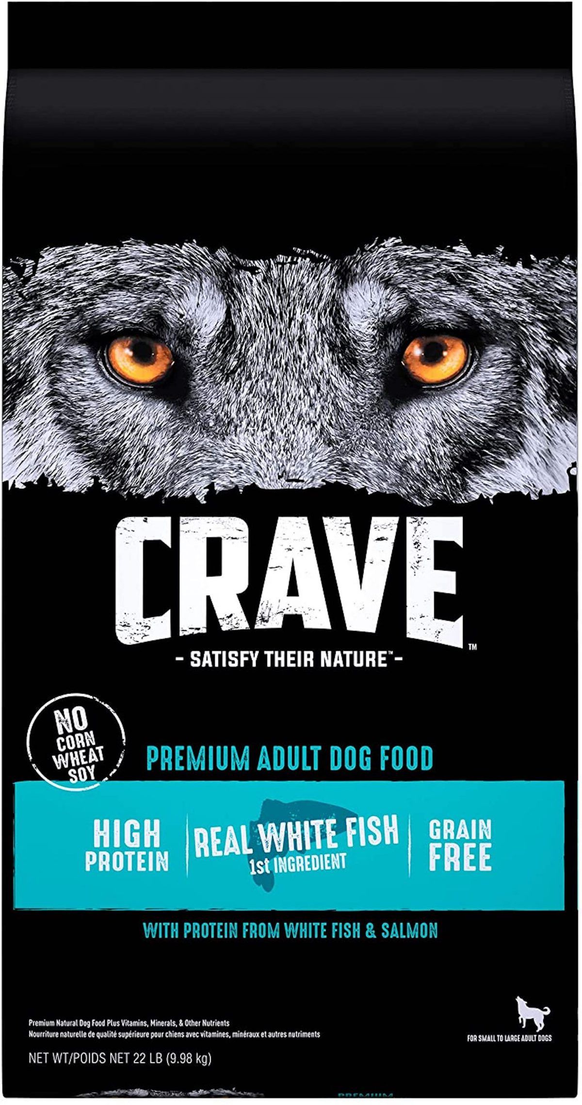 CRAVE শস্য-মুক্ত উচ্চ প্রোটিন সালমন ও ওশেনফিশ