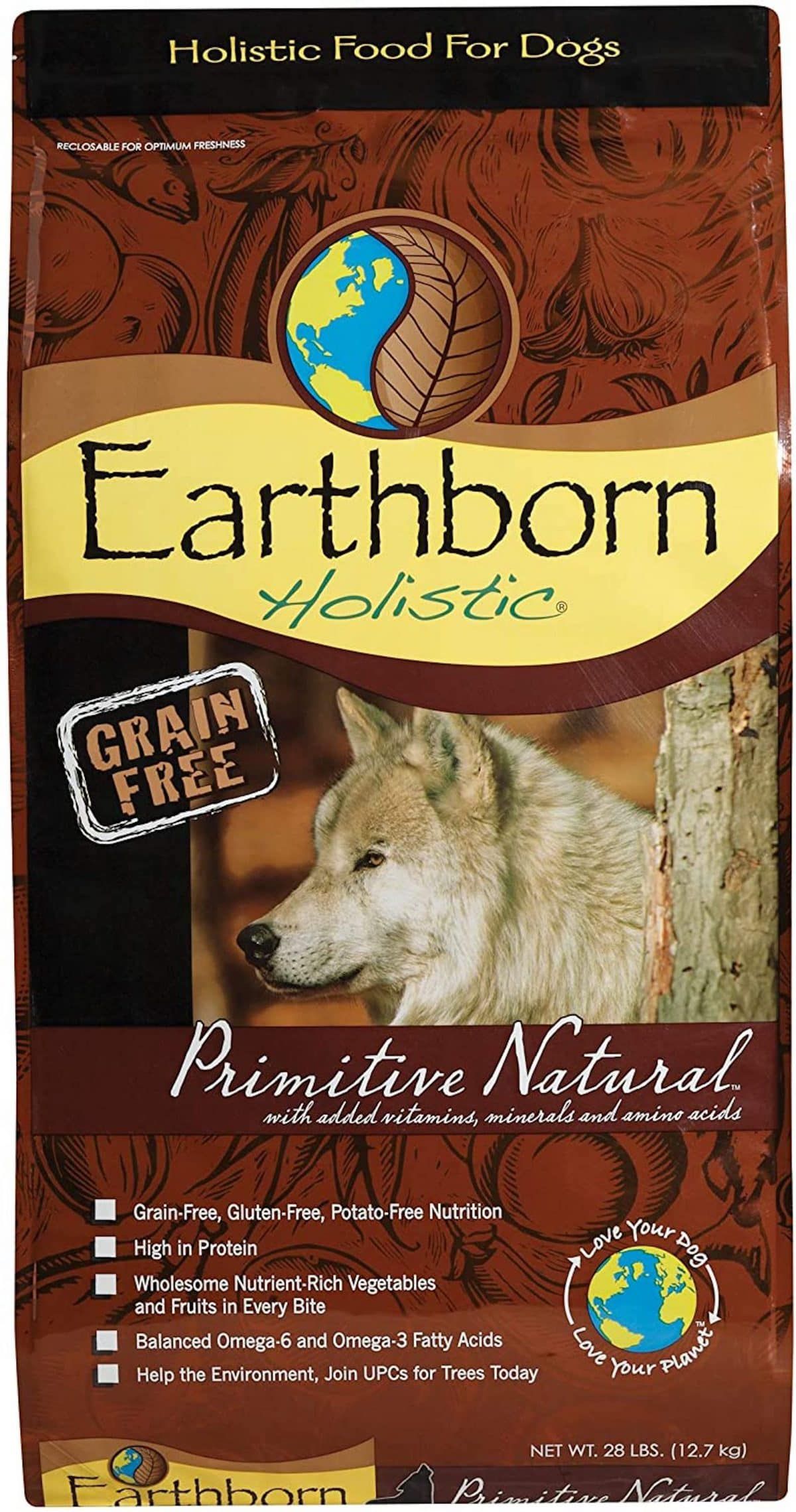 Earthborn Holistic Getreidefreies Trockenfutter für Hunde