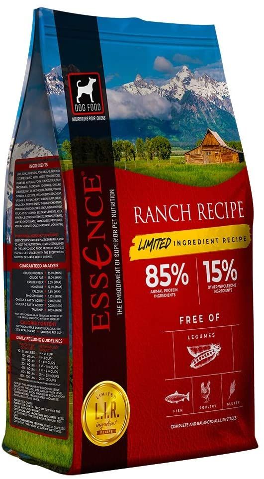 Essence Pet Foods Limited Ingredient Recipe Ranch Nourriture sèche pour chiens