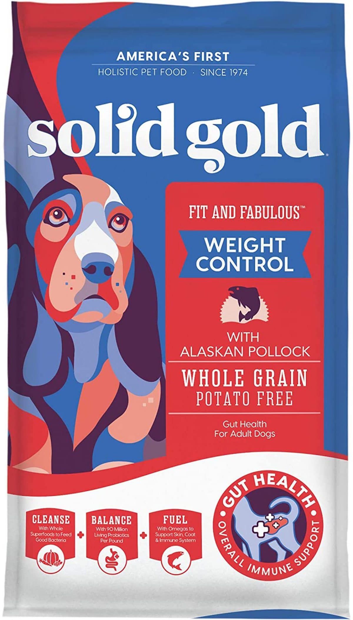 Nourriture sèche holistique pour chiens en or massif