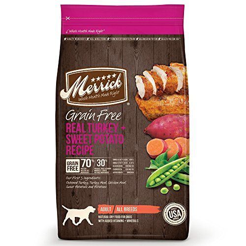 Merrick Grain Free sausās suņu barības receptes, Turcija, 25 mārciņas