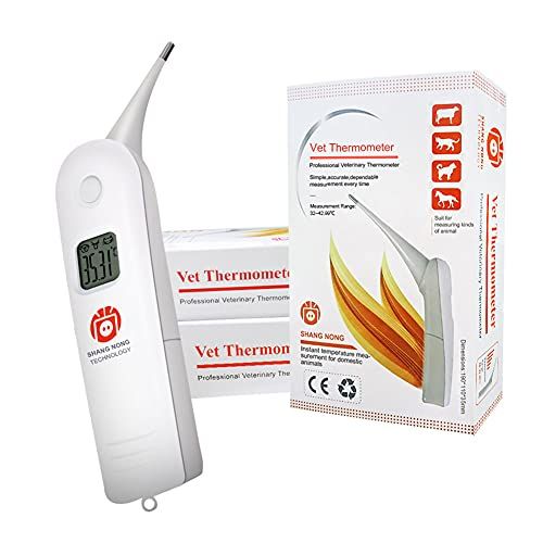 Le thermomètre numérique Hurinan Animal Ehermometer électronique pour animaux de compagnie est un thermomètre rectal rapide pour chiens, chevaux, chats, porcs et moutons