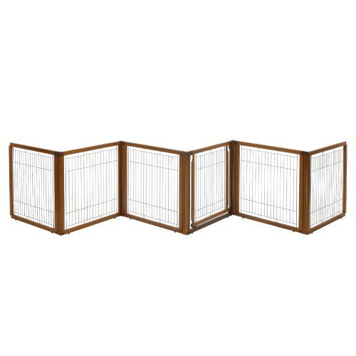 Richell 3-in-1-Convertible Elite Pet Gate, 6-Panel