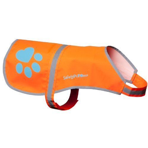 Отразяваща жилетка за кучета SafetyPUP XD. Размери за кучета от 14 до 130 паунда. Blaze Orange Hi Vis Dog Vest предпазва кучетата от коли и ловни инциденти. (Големи 61lbs - 100lbs)