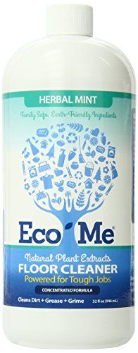 Eco-me செறிவூட்டப்பட்ட முலி-மேற்பரப்பு மற்றும் தரை சுத்தம், மூலிகை புதினா, 32 Fl Oz (பேக் 1)