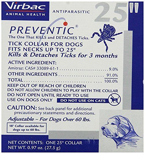 Virbac Präventives Zeckenhalsband, großer Hund, 25