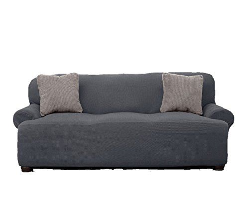 Le Benton Sofabezug, dehnbar, schöne Optik, toller Schoner, Couchbezug, grau