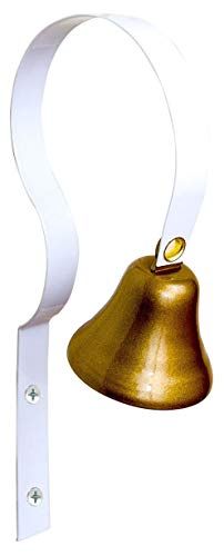 GoGo Bell Dog Bell за късане на къща/Housetraining Door Bell/Potty Training Your Poochie, за да ви уведоми, когато трябва да звънят (Бяло, Количество 1)