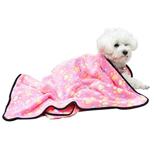 EXPAWLORER Плътно одеяло за домашни любимци - Супер меко плюшено одеяло за малки котки и кучета