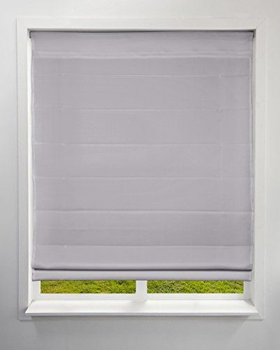 Arlo Blinds Lichtfilternder Stoff-Raffrollo, Farbe: Grau, 26.5