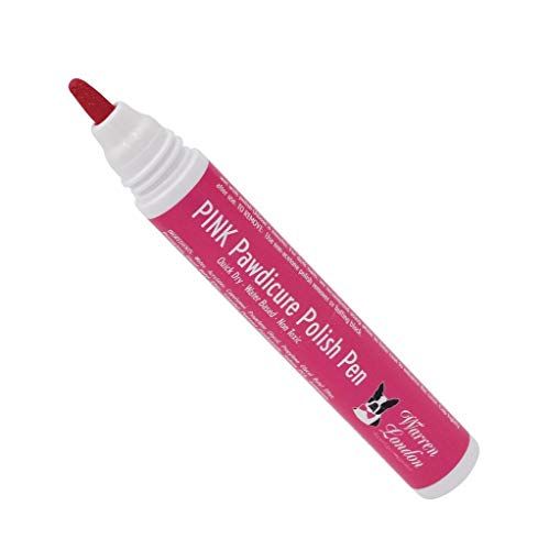 Warren London Pawdicure Dog Nail Polish Pen- Tidak Beracun, Tidak Berbau, & Cepat Kering Buatan USA- Pink