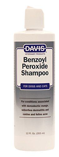 Davis Benzoylperoxid medizinisches Hunde- und Katzenshampoo, 12 oz. – Dermatitis und Demodectic Mange