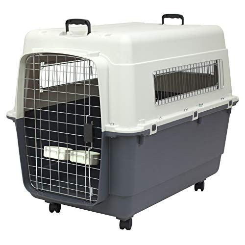 SportPet-mallit Muovikennelit Rolling Plastic Wire Door Travel Dog Crate-XX-Large