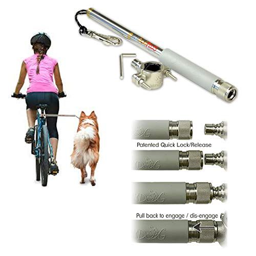 Vodítko Dogky Plus Hands Free vodítko na bicykel pre psov Najnovší model s vodítkom Paracord s pevnosťou v ťahu 550 libier, vojenský stupeň