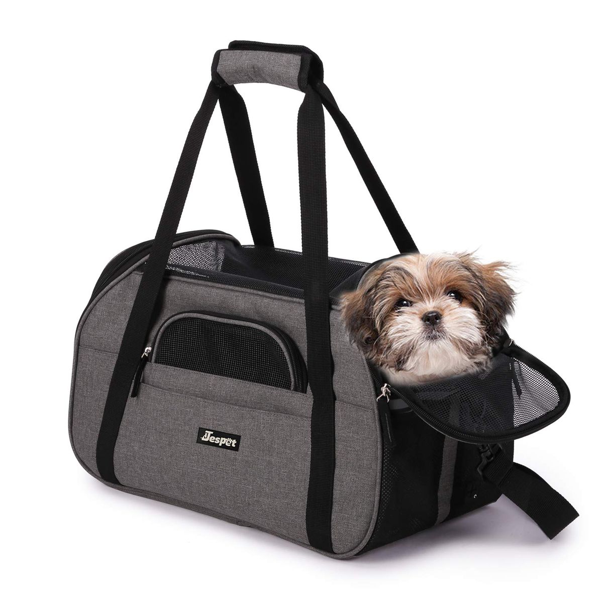 Bære bagage og en hundekasse