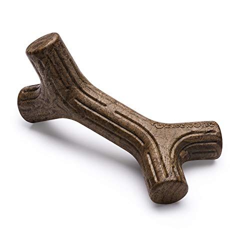 Odolná hračka na žuvanie pre psov Benebone Maplestick zo skutočného dreva, vyrobená v USA, malá